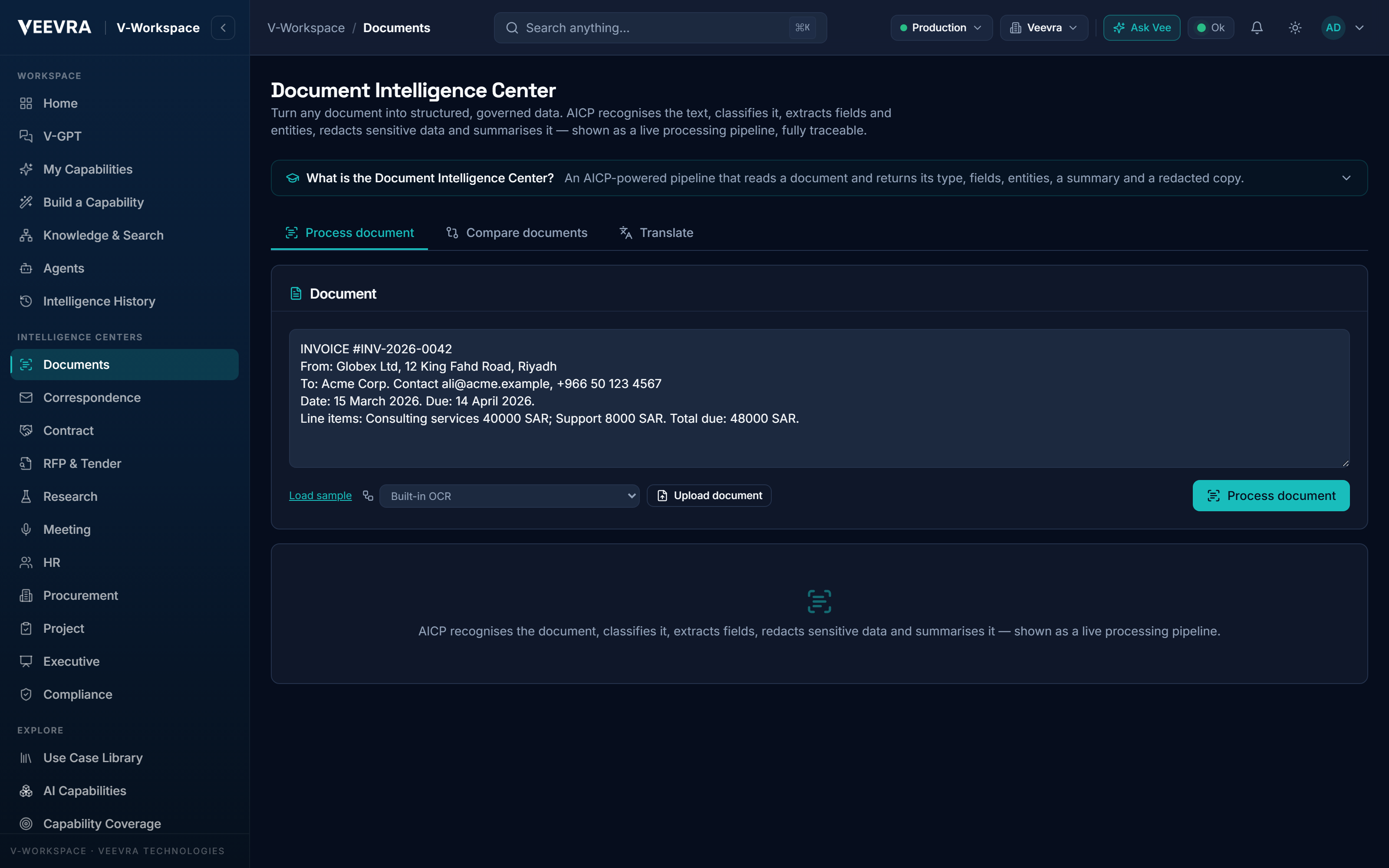Document Intelligence Center